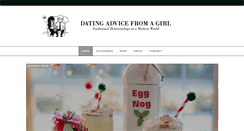 Desktop Screenshot of datingadvicefromagirl.com